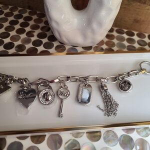 MK CHARM BRACELET SILVER NEW